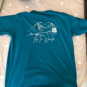 blue comfort colors t shirt
